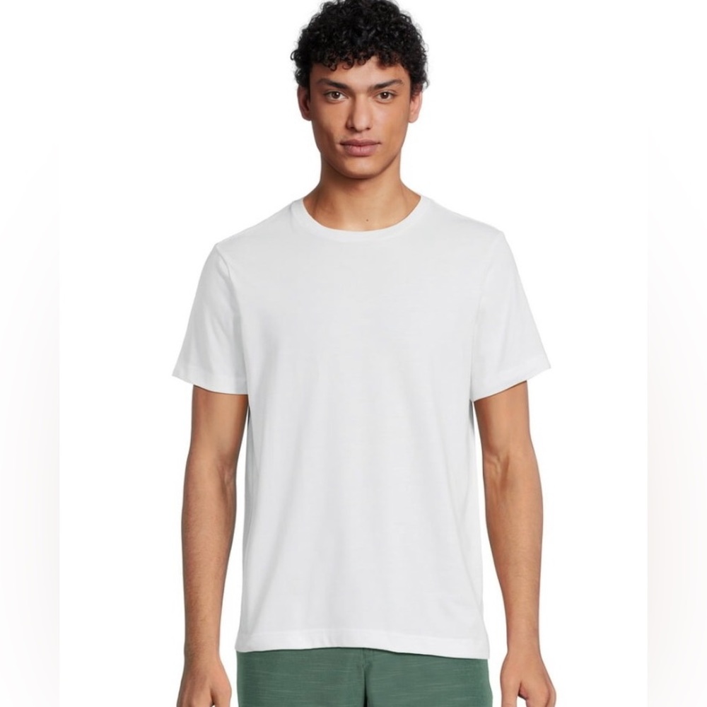GEORGE T-Shirt Mens 2XL 50-52 Moisture Wicking White Crew Neck Short Sleeve  New